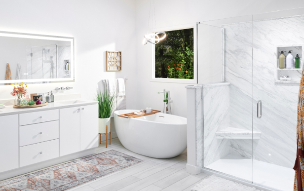a modern bathroom designed by Re-bath