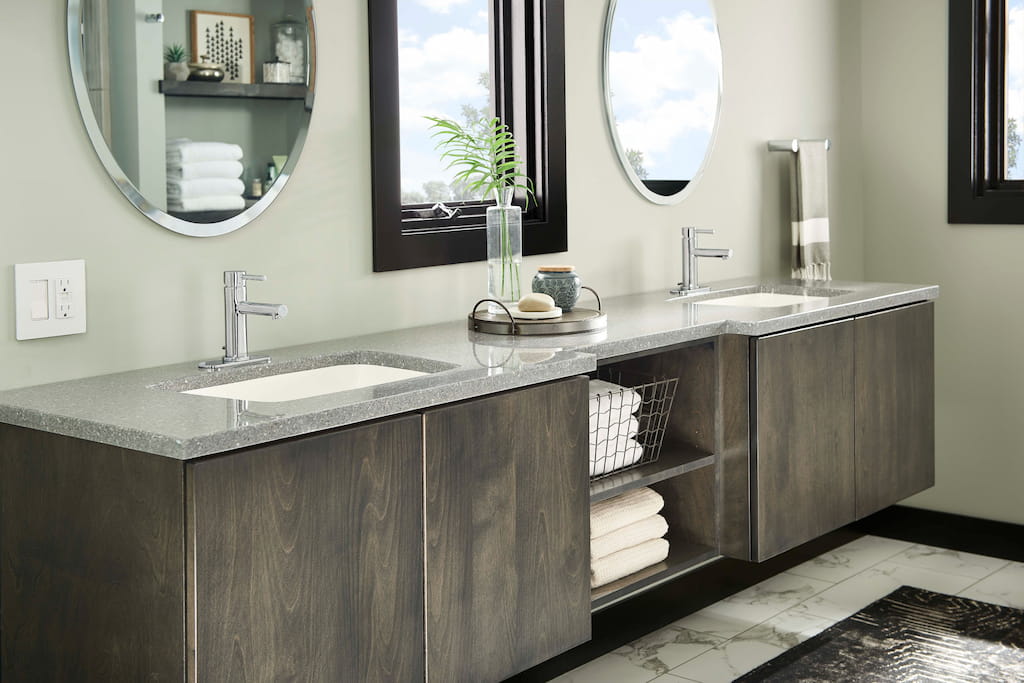 Brushed Linen Bathroom Photo