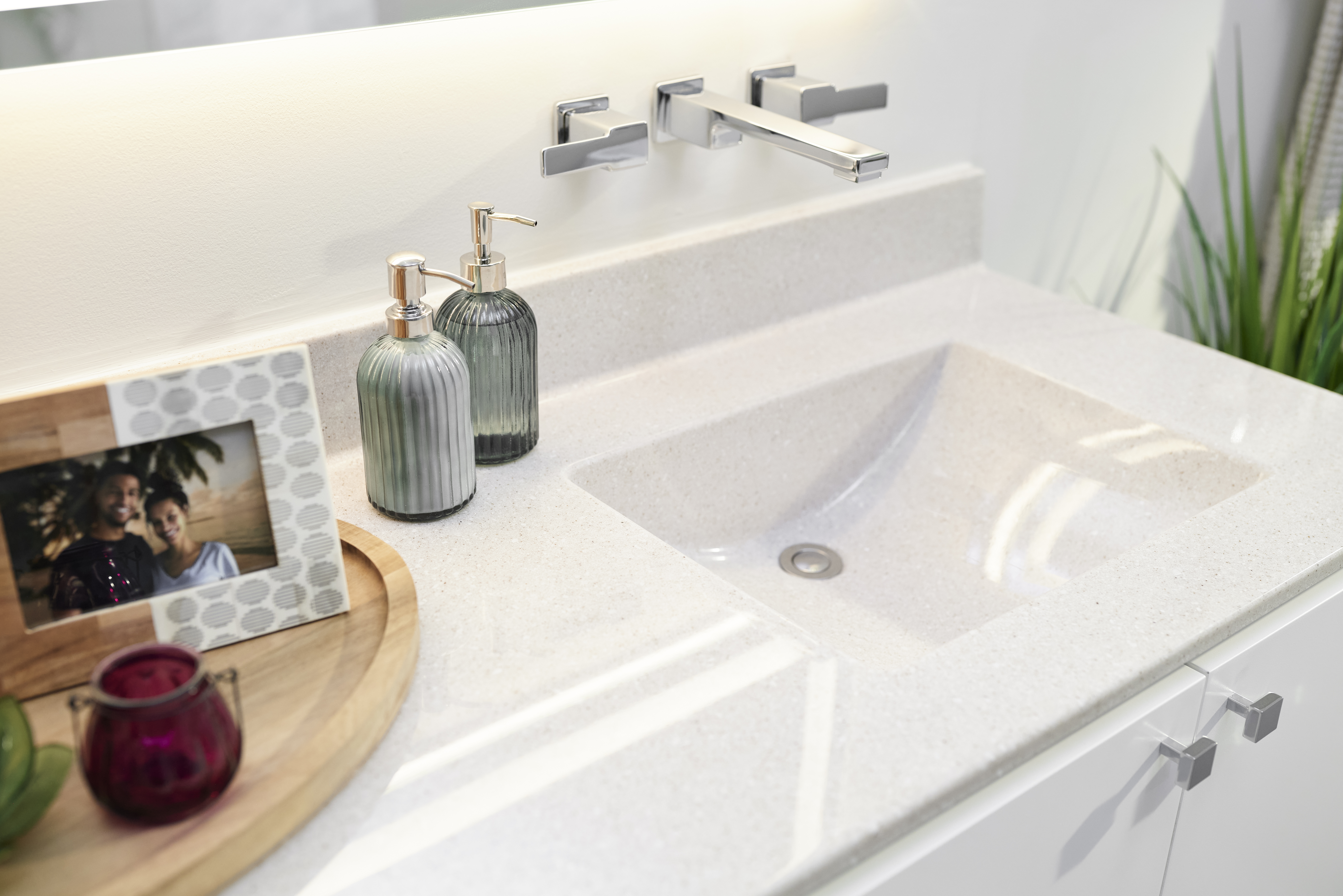 Custom Oasis Sink with Chrome Faucet Photo